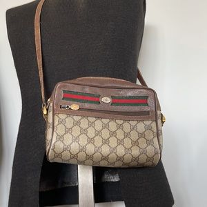 Gucci Ophidia GG Supreme Coated Canvas Crossbody Camera Shoulder Bag